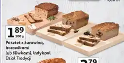 Auchan Pasztet z żurawiną, borówkami lub śliwkami Indykpol oferta