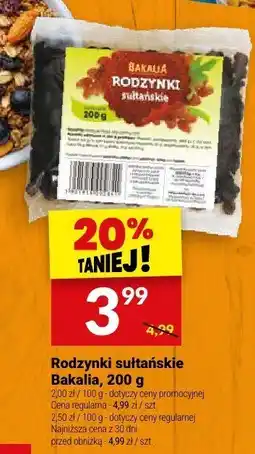 Twój Market Rodzynki sułtańskie Bakalia oferta