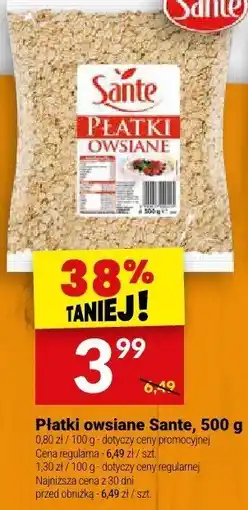 Twój Market Płatki owsiane Sante oferta