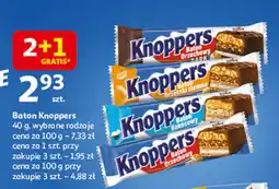 Auchan Baton Knoppers 40g różne rodzaje oferta