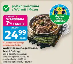 Auchan Wołowina wolno gotowana Pewni Dobrego oferta