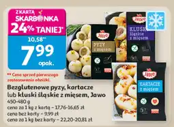 Auchan Pierogi bezglutenowe pyzy, kartacze lub kluski śląskie z mięsem Jawo oferta