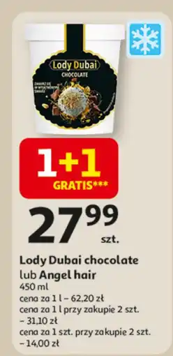 Auchan Lody Dubai chocolate lub Angel hair oferta