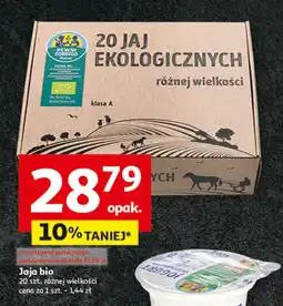 Auchan Jajka ekologiczne różnej wielkości klasa A Pewni Dobrego oferta