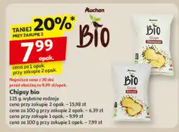 Auchan Chipsy bio Auchan oferta