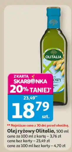 Auchan Olej ryżowy Olitalia oferta
