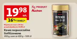 Auchan Kawa rozpuszczalna liofilizowana Auchan Intense oferta