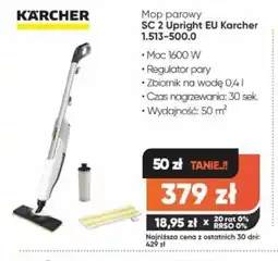 Max Elektro Mop parowy SC 2 Upright EU Karcher oferta