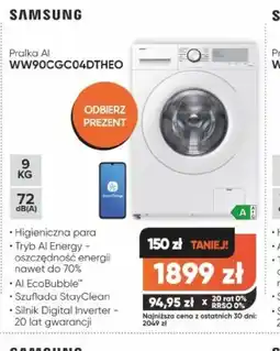 Max Elektro Pralka AI Samsung WW90CGC04DTHEO oferta