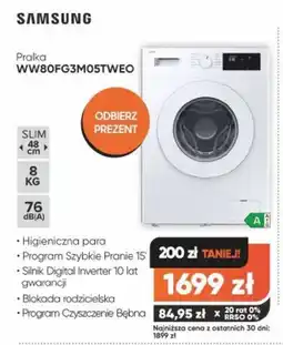 Max Elektro Pralka Samsung WW80FG3M05TWEO oferta