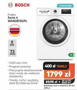 Max Elektro Pralka Bosch Serie 4 WAN2813GPL oferta