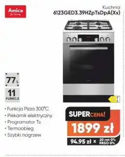 Max Elektro Kuchenka Amica 6123GED3.39HzpTsDpa(Xx) oferta