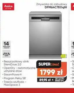 Max Elektro Zmywarka do zabudowy Amica DFM64C7EOqlH oferta