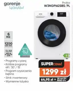 Max Elektro Pralka Gorenje W3NGPI62SBS/PL oferta