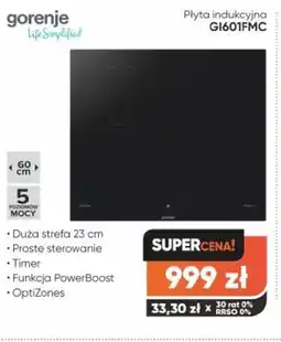 Max Elektro Płyta indukcyjna Gorenje GI601FMC oferta