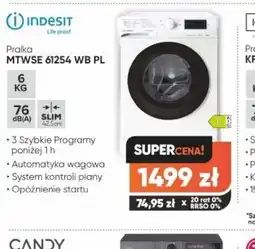 Max Elektro Pralka Indesit MTWSE 61254 WB PL oferta