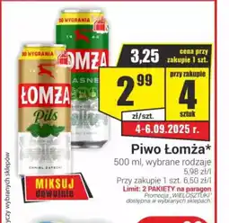 Delikatesy Sezam Piwo Lomża oferta