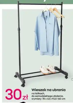 Pepco Wieszak na ubrania kółkach 78 x 43 92.5-160 cm oferta