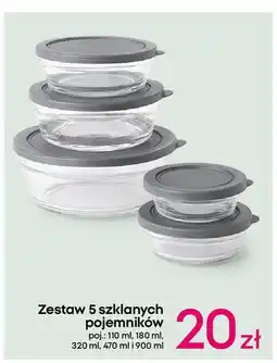 Pepco Komplet pojemników szklanych oferta