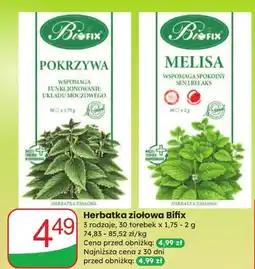 Dino Herbata ziołowa Bifix pokrzywa/melisa oferta