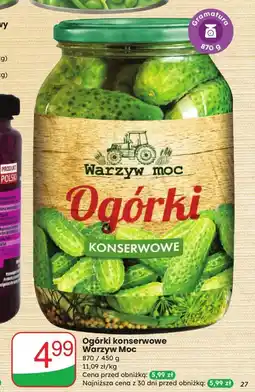Dino Ogórki konserwowe Warzyw Moc oferta