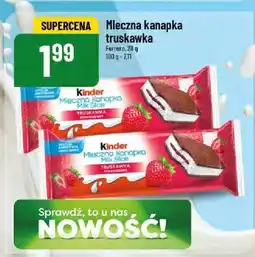 Polomarket Mleczna kanapka truskawka Kinder oferta