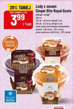 Polomarket Lody z sosem Ginger Bite Royal Gusto oferta