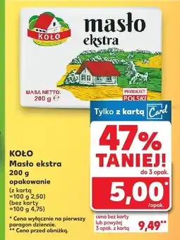 Kaufland Masło ekstra Koło oferta