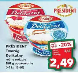 Kaufland Twaróg Delikatny PRESIDENT oferta