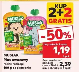 Kaufland Mus owocowy Musiak, różne rodzaje oferta