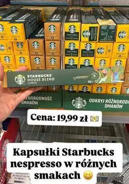 Biedronka Kapsułki kawowe Starbucks, różne rodzaje oferta