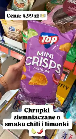 Biedronka Chipsy Mini Crisps o smaku chili i limonki Top oferta
