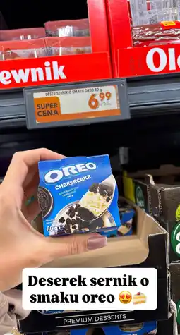 Biedronka Deser sernik o smaku oreo oferta