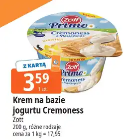 E.Leclerc Krem na bazie jogurtu Cremoness Zott oferta