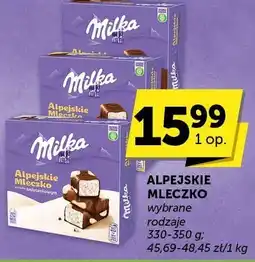 ABC Alpejskie mleczko Milka różne rodzaje oferta