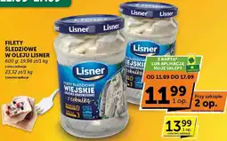 Groszek Filety śledziowe w oleju Lisner wiejskie z cebulką oferta