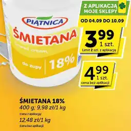 ABC Śmietana Piątnica 18% do zupy oferta