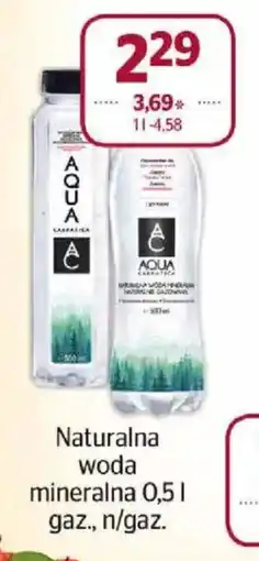 Społem Naturalna woda mineralna Aqua Carpatica oferta