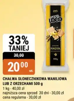 bi1 Chałwa słonecznikowa waniliowa lub z orzechami Coco Loco oferta