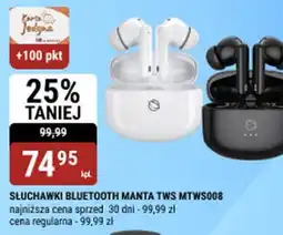 bi1 Słuchawki Bluetooth Manta TWS MTWS008 oferta