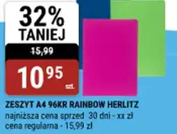 bi1 Zeszyt A4 96KR Rainbow Herlitz oferta