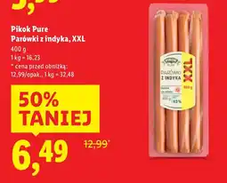Lidl Parówki z indyka XXL Pikok Pure oferta