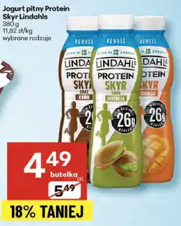 Delikatesy Centrum Jogurt pitny Protein Skyr Lindahls mango, pistacja, wanilia oferta