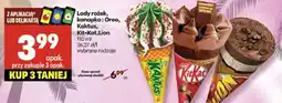Delikatesy Centrum Lody rożek Oreo, Kaktus, Kit-Kat, Lion oferta