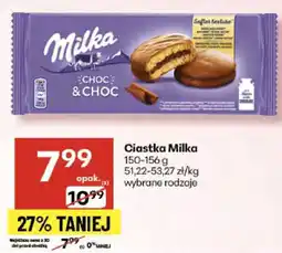 Delikatesy Centrum Ciastka Milka Choc & Choc 150-156g oferta