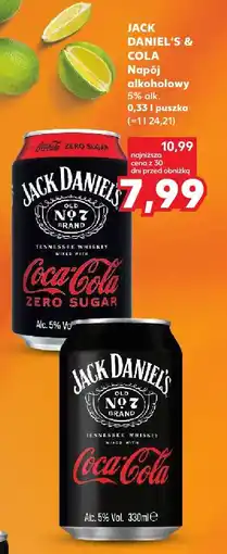 Kaufland Napój alkoholowy Jack Daniel's & Cola 0,33l oferta