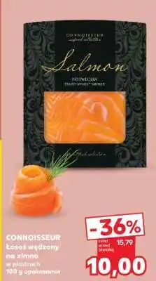 Kaufland CONNOISSEUR łosoś wędzony na zimno w plastrach 100 g opakowanie oferta