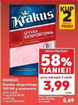 Kaufland KRAKUS Szynka eksportowa oferta