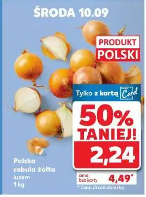 Kaufland Polska cebula żółta luzem 1 kg oferta