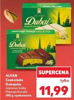 Kaufland ALYAN Czekolada Dubajska mleczna, biała, Pistacja Kunafa 100 g opakowanie oferta